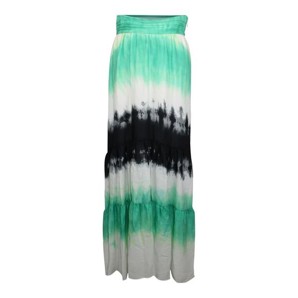 A.L.C. Hopkins Skirt 8 Green Black Silk NWT $595